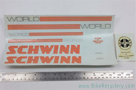 schwinn bike decals|nos original schwinn bike decals.